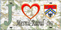 Plaque métal décorative 15X30 J' ❤️ Mesnil-Raoul, Seine Maritime (76) géo