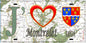 Plaque métal décorative 15X30 J' ❤️ Fieffes-Montrelet, Somme (80)