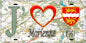 Plaque métal décorative 15X30 J' ❤️ Morienne, Seine Maritime (76) géo