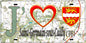 Plaque métal décorative 15X30 J' ❤️ Saint-Germain-sous-Cailly, Seine Maritime (76) géo