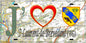 Plaque métal décorative 15X30 J' ❤️ Saint-Laurent-de-Brèvedent, Seine Maritime (76) geo