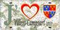 Plaque métal décorative 15X30 J' ❤️ Villers-Campsart, Somme (80) geo