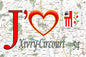 Plaque métal décorative  20 x 30 cm J' ❤️Xivry-Circourt, Meurthe et Moselle (54)