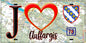 Plaque métal décorative  J' ❤️ Auffargis, Yvelines (78) fond carte
