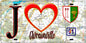 Plaque métal décorative  J' ❤️Avrainville, Essonne (91) fond carte