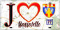 Plaque métal décorative  J' ❤️Bassevelle, Seine et Mrne (77) fond carte