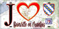 Plaque métal décorative  J' ❤️ Boinville-en-Mantois, Yvelines (78) fond carte