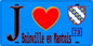 Plaque métal décorative  J' ❤️ Boinville-en-Mantois, Yvelines (78)