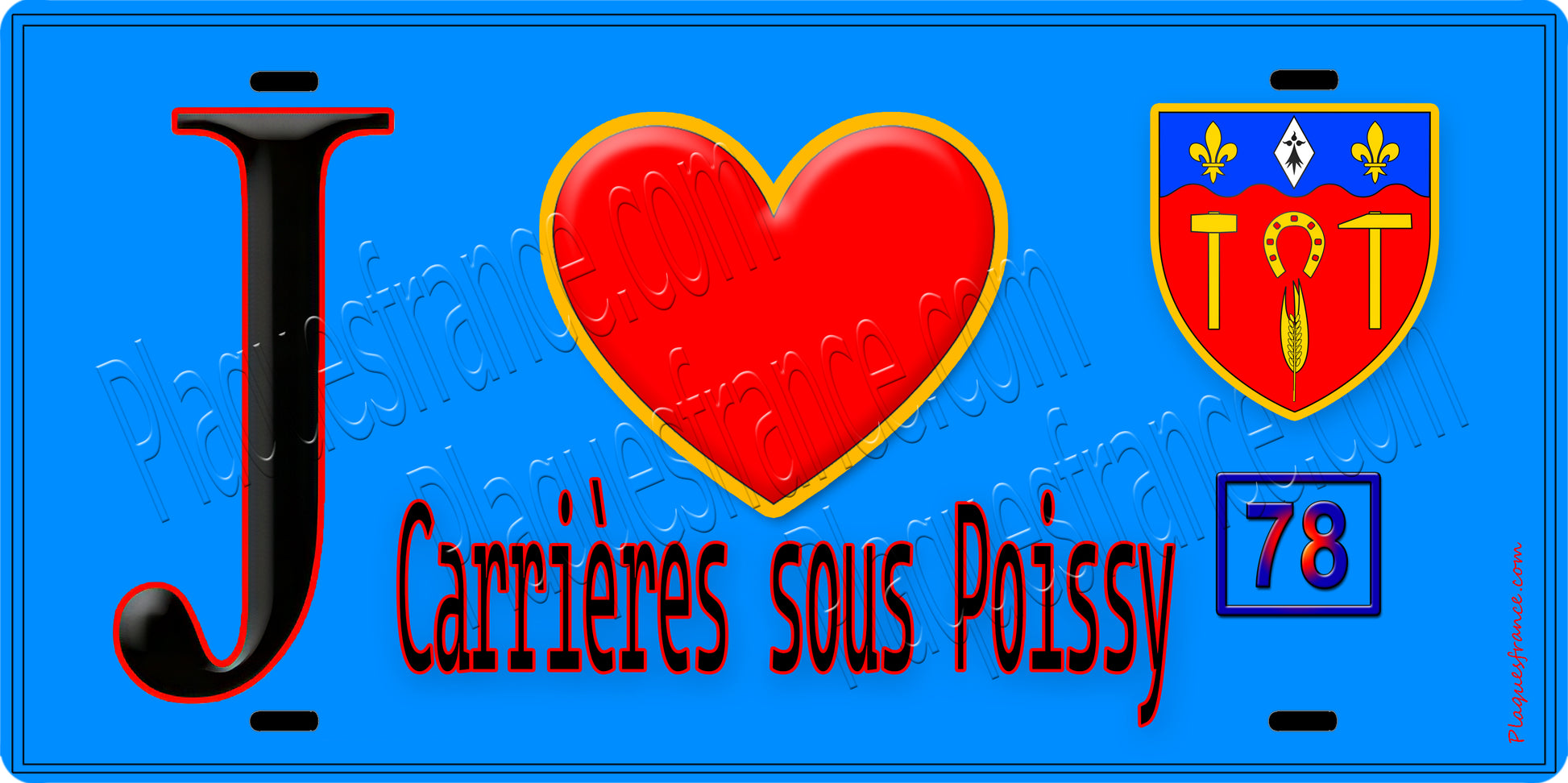 Carrières-sous-Poissy fond bleu