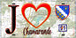 Plaque métal décorative  J' ❤️Chamarande, Essonne (91) fond carte