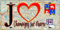 Plaque métal décorative  J' ❤️Champigny-sur-Marne, Val de Marne (94) fond carte