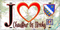 Plaque métal décorative  J' ❤️Chauffour-lès-Étréchy, Essonne (91) fond carte