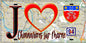 Plaque métal décorative  J' ❤️Chennevières-sur-Marne, Val de Marne (94) fond carte