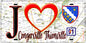 Plaque métal décorative  J' ❤️Congerville-Thionville, Essonne (91) fond carte