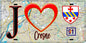 Plaque métal décorative  J' ❤️Crosne, Essonne (91) fond carte