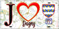 Plaque métal décorative  J' ❤️Dagny, Seine et Marne (77) fond carte