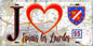 Plaque métal décorative  J' ❤️Épiais-lès-Louvres, Val d'Oise (95) fond carte