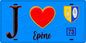Plaque métal décorative  J' ❤️ Épône, Yvelines (78) fond beu