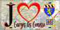 Plaque métal décorative  J' ❤️Garges‑lès‑Gonesse, Val d'Oise (95) fond carte