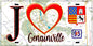 Plaque métal décorative  J' ❤️Genainville, Val d'Oise (95) fond carte