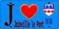 Plaque métal décorative  J' ❤️Joinville-le-Pont, Val de Marne (94)