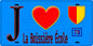 Plaque métal décorative  J' ❤️ La Boissière-École, Yvelines (78) bleu