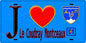 Plaque métal décorative  J' ❤️Le Coudray-Montceaux, Essonne (91) fond bleu
