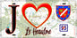 Plaque métal décorative  J' ❤️Le Heaulme, Val d'Oise (95) fond carte