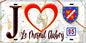 Plaque métal décorative  J' ❤️Le Mesnil-Aubry, Val d'Oise (95) fond carte