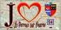 Plaque métal décorative  J' ❤️Le Perreux-sur-Marne, Val de Marne (94) - Plaquesfrance.com