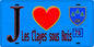 Plaque métal décorative  J' ❤️ Les Clayes-sous-Bois, Yvelines (78) fond bleu