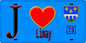 Plaque métal décorative  J' ❤️ Limay, Yvelines (78) fond bleu