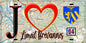 Plaque métal décorative  J' ❤️Limeil-Brévannes, Val de Marne (94) fond carte