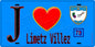 Plaque métal décorative  J' ❤️ Limetz-Villez, Yvelines (78) fond bleu