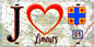 Plaque métal décorative  J' ❤️Limours, Essonne (91) fond carte