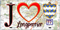 Plaque métal décorative  J' ❤️Longperrier, Seine et Marne (77) fond carte