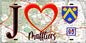 Plaque métal décorative  J' ❤️Maffliers, Val d'Oise (95) fond carte