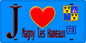 Plaque métal décorative  J' ❤️ Magny-les-Hameaux, Yvelines (78) fond bleu