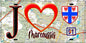 Plaque métal décorative  J' ❤️Marcoussis, Essonne (91) fond carte