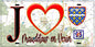 Plaque métal décorative  J' ❤️Maudétour-en-Vexin, Val d'Oise (95) fond carte
