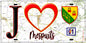 Plaque métal décorative  J' ❤️Mespuits, Essonne (91) fond carte