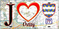 Plaque métal décorative  J' ❤️Messy, Seine et Marne (77) fond carte