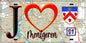 Plaque métal décorative  J' ❤️Montgeron, Essonne (91) fond carte