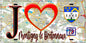 Plaque métal décorative  J' ❤️ Montigny-le-Bretonneux, Yvelines (78) fond carte