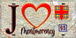 Plaque métal décorative  J' ❤️Montmorency, Val d'Oise (95) fond carte
