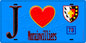 Plaque métal décorative  J' ❤️ Morainvilliers, Yvelines (78) fond bleu