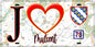 Plaque métal décorative  J' ❤️ Mulcent, Yvelines (78) fond carte