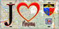 Plaque métal décorative  J' ❤️Noiseau, Val de Marne (94) fond carte