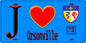 Plaque métal décorative  J' ❤️ Orsonville, Yvelines (78) fond bleu