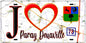 Plaque métal décorative  J' ❤️ Paray-Douaville, Yvelines (78)